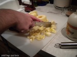 dicing apples